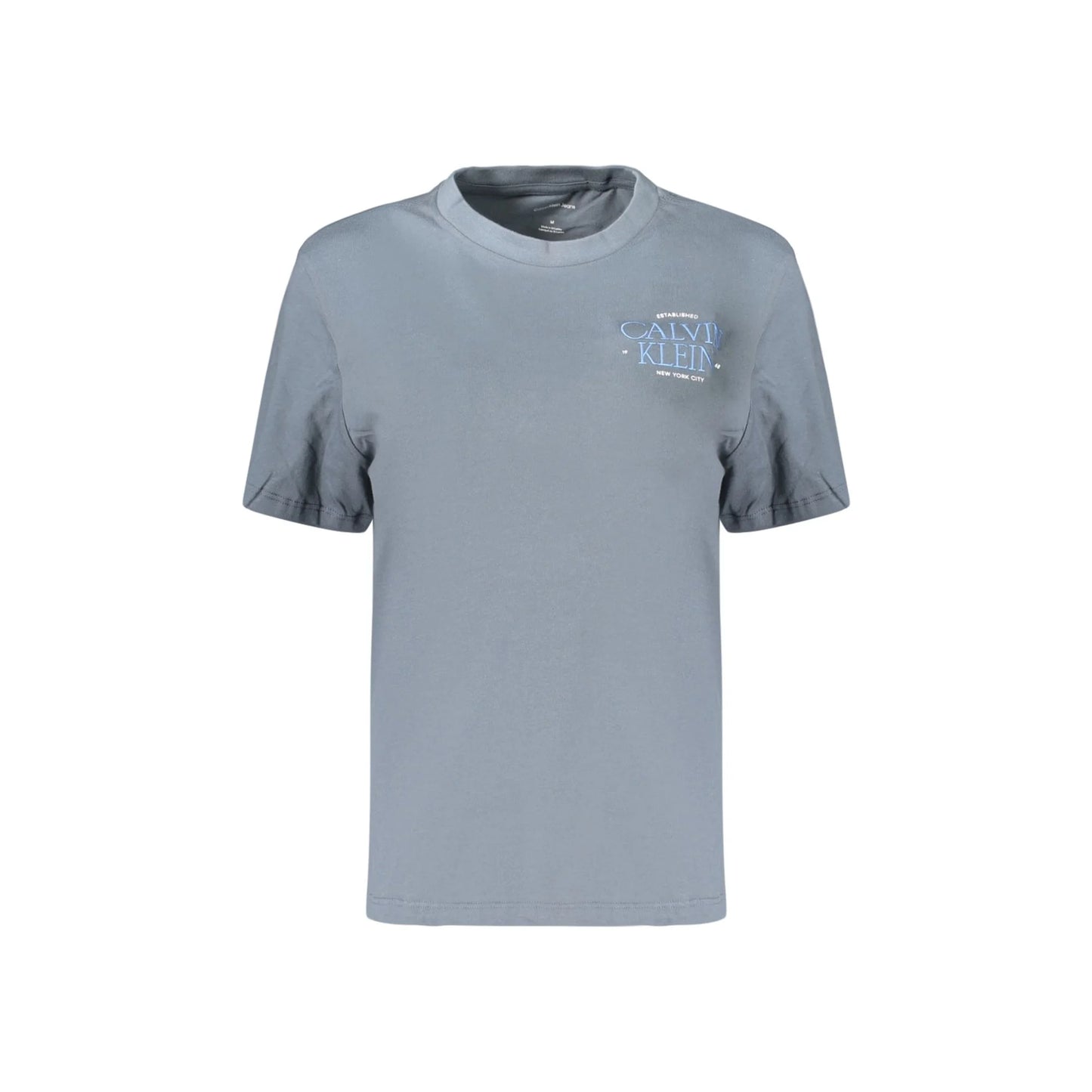 CALVIN KLEIN T-SHIRT MANICHE CORTE DONNA GRIGIO