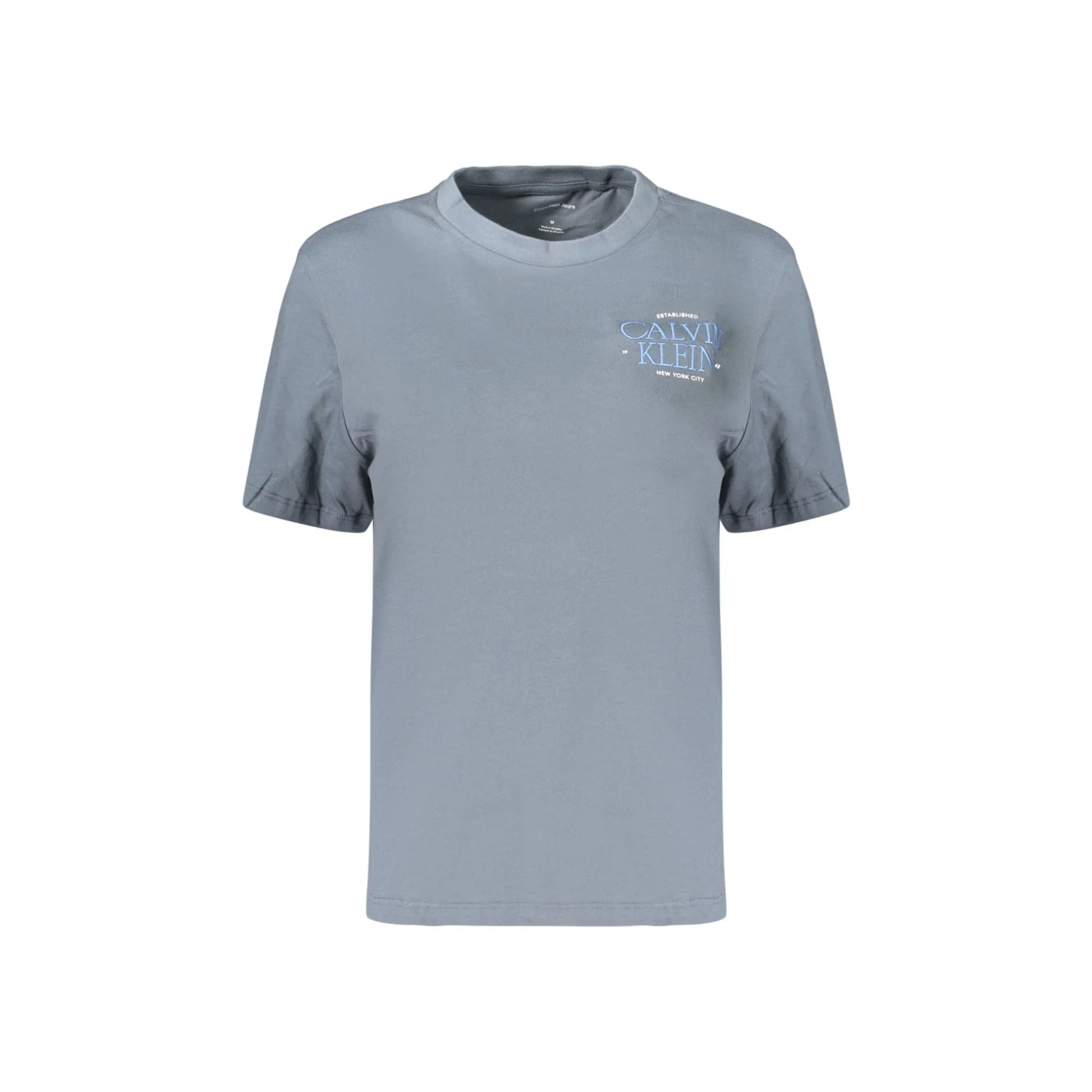 CALVIN KLEIN T-SHIRT MANICHE CORTE DONNA GRIGIO