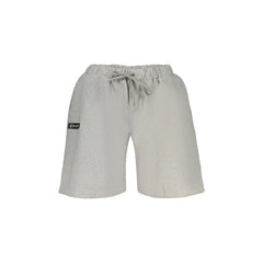 Superga Pantalones Cortos de Chándal para Hombre Gris Estampado Logo