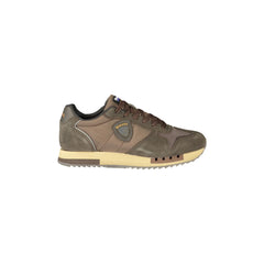 Blauer Sneakers Uomo Marroni Logo