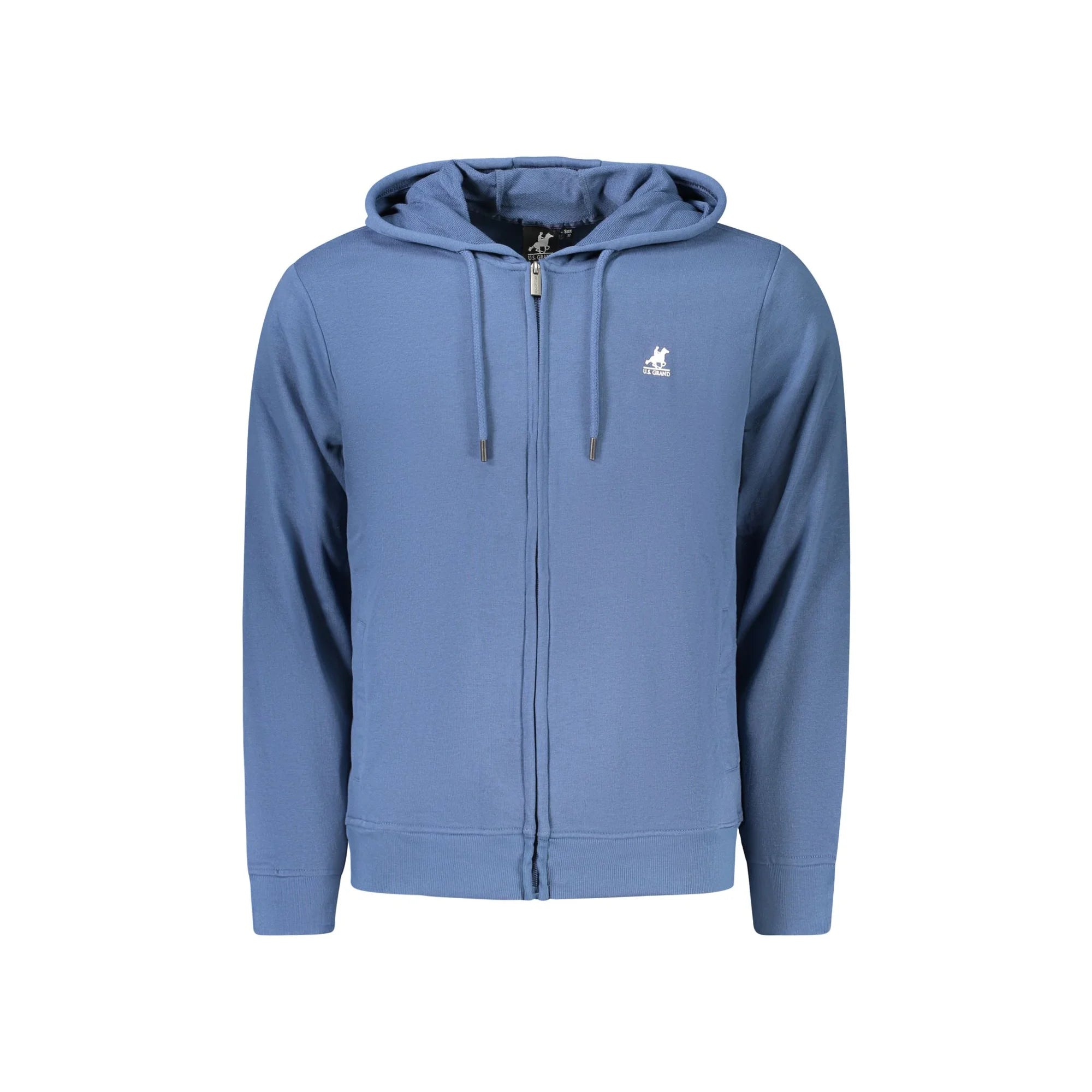 U.S. GRAND FELPA CON ZIP UOMO BLU