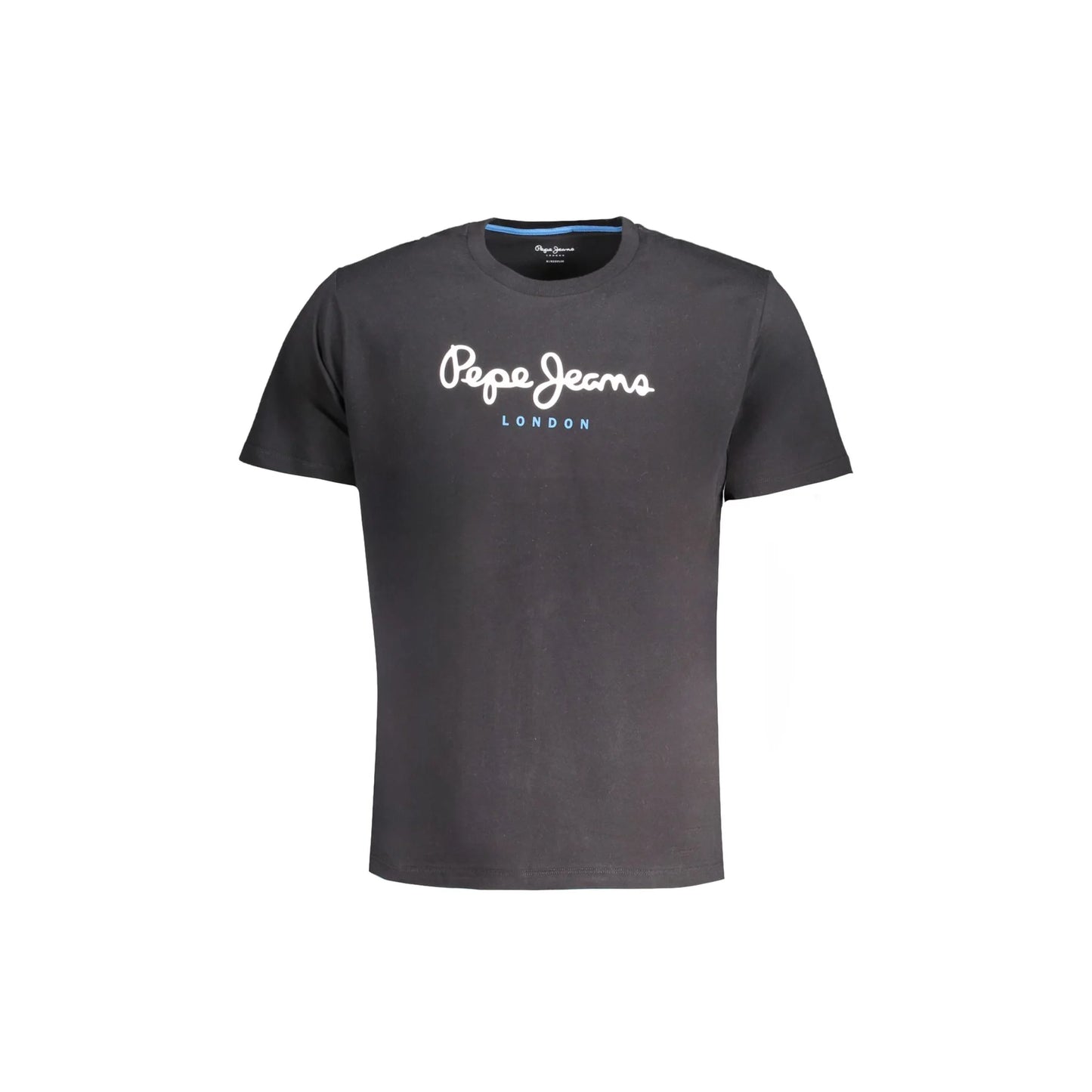 Pepe Jeans T-Shirt Maniche Corte Uomo Nera Stampa Logo Nero - foto prodotto