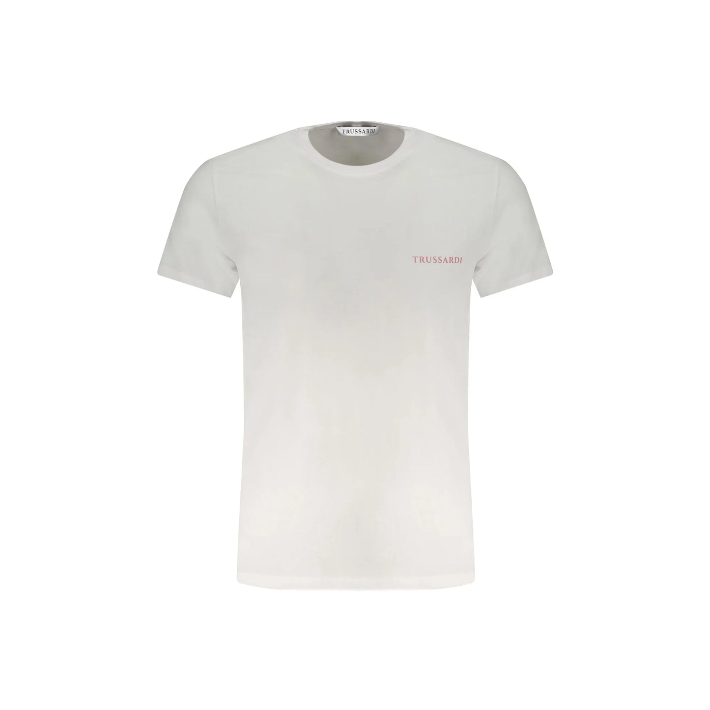 Trussardi T-Shirt Maniche Corte Uomo Bianca Stampa Logo Bianco - foto prodotto