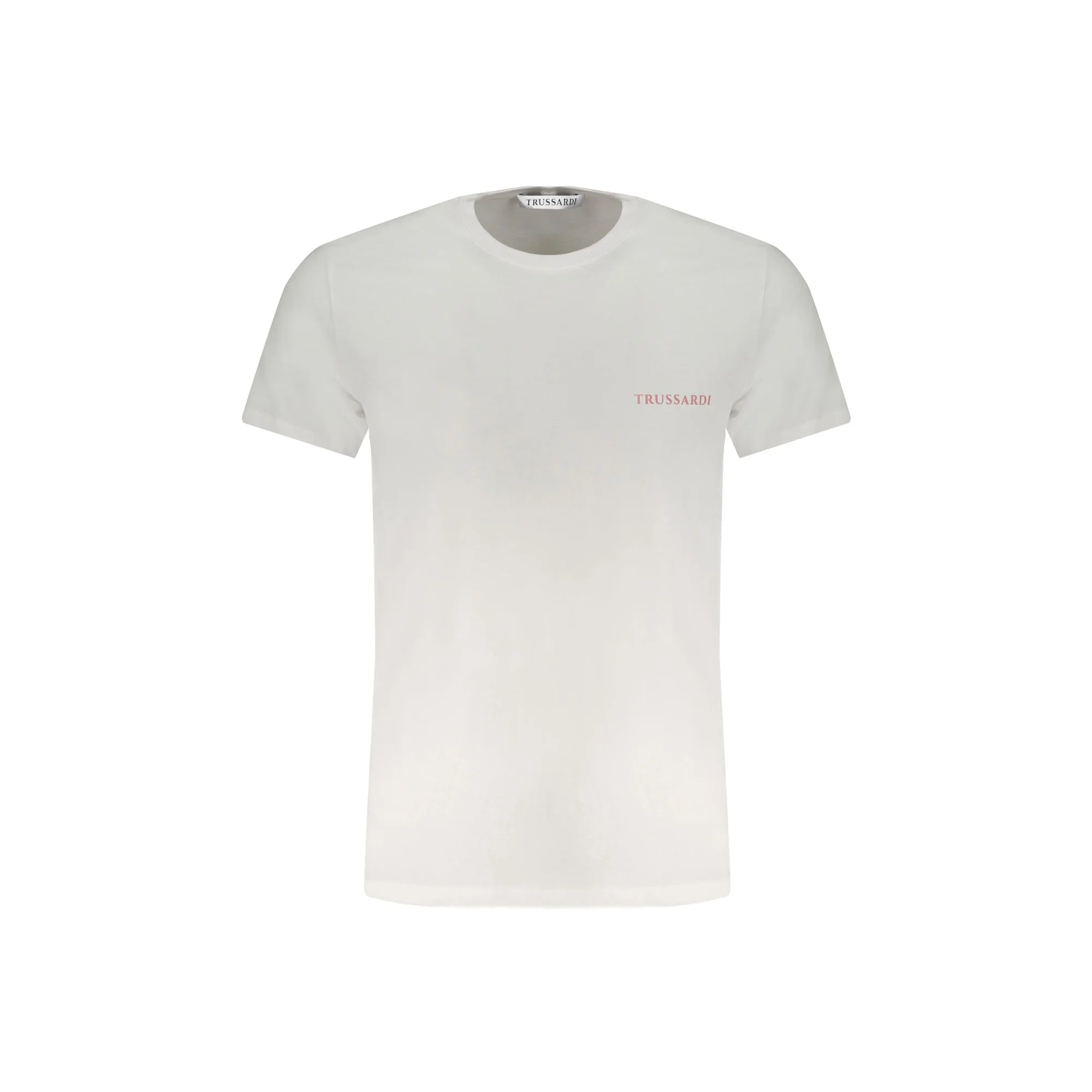 Trussardi T-Shirt Maniche Corte Uomo Bianca Stampa Logo Bianco - foto prodotto