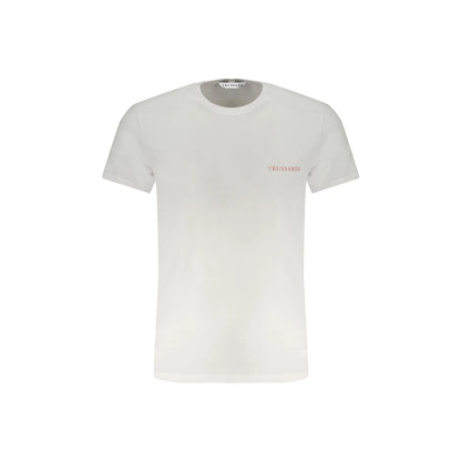 Trussardi T-Shirt Maniche Corte Uomo Bianca Stampa Logo Bianco - foto prodotto
