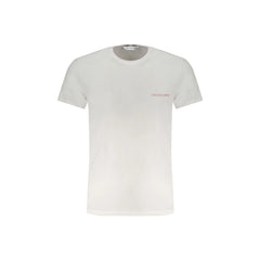Trussardi T-Shirt Μανίκια Κοντά Ανδρική Λευκή Εκτύπωση Λογότυπο
