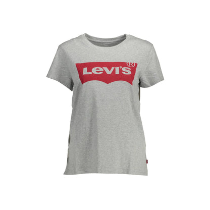 LEVI'S T-SHIRT MANICHE CORTE DONNA GRIGIO