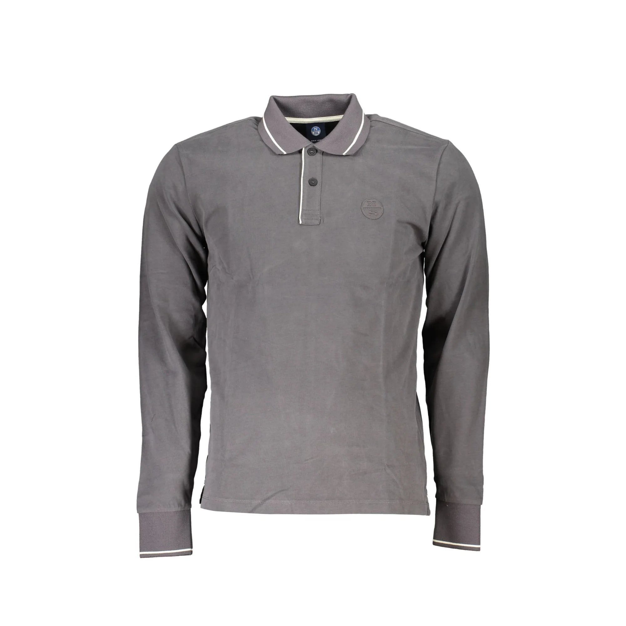 NORTH SAILS POLO MANICHE LUNGHE UOMO GRIGIO