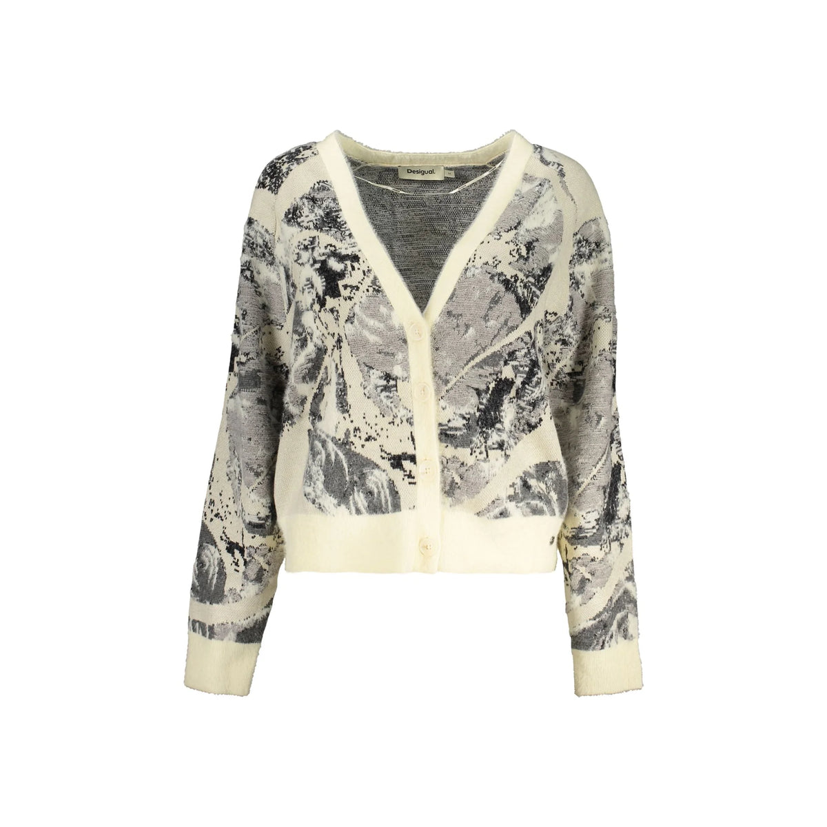 DESIGUAL CARDIGAN DONNA BIANCO