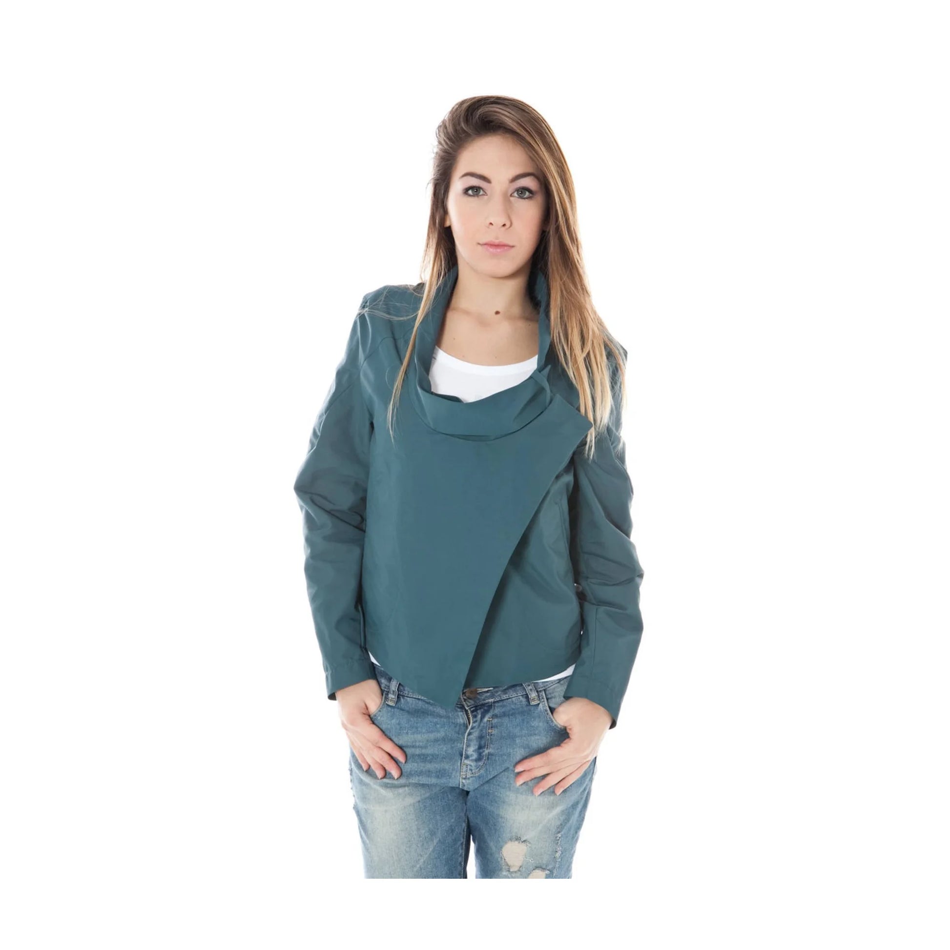 Calvin Klein Giubbotto Maniche Lunghe Donna Verde Logo Giubbotti e Giacche - foto prodotto