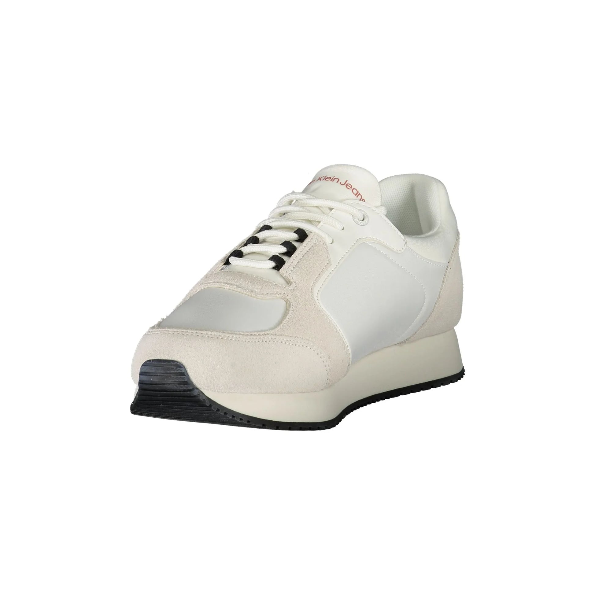CALVIN KLEIN Scarpe Sneakers Uomo Bianche con Dettagli a Contrasto bianco - vista 3