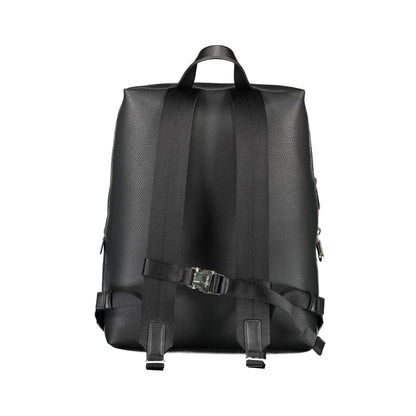 Calvin Klein Zaino Uomo Nero Dettagli a Contrasto Logo Zaini - vista 2