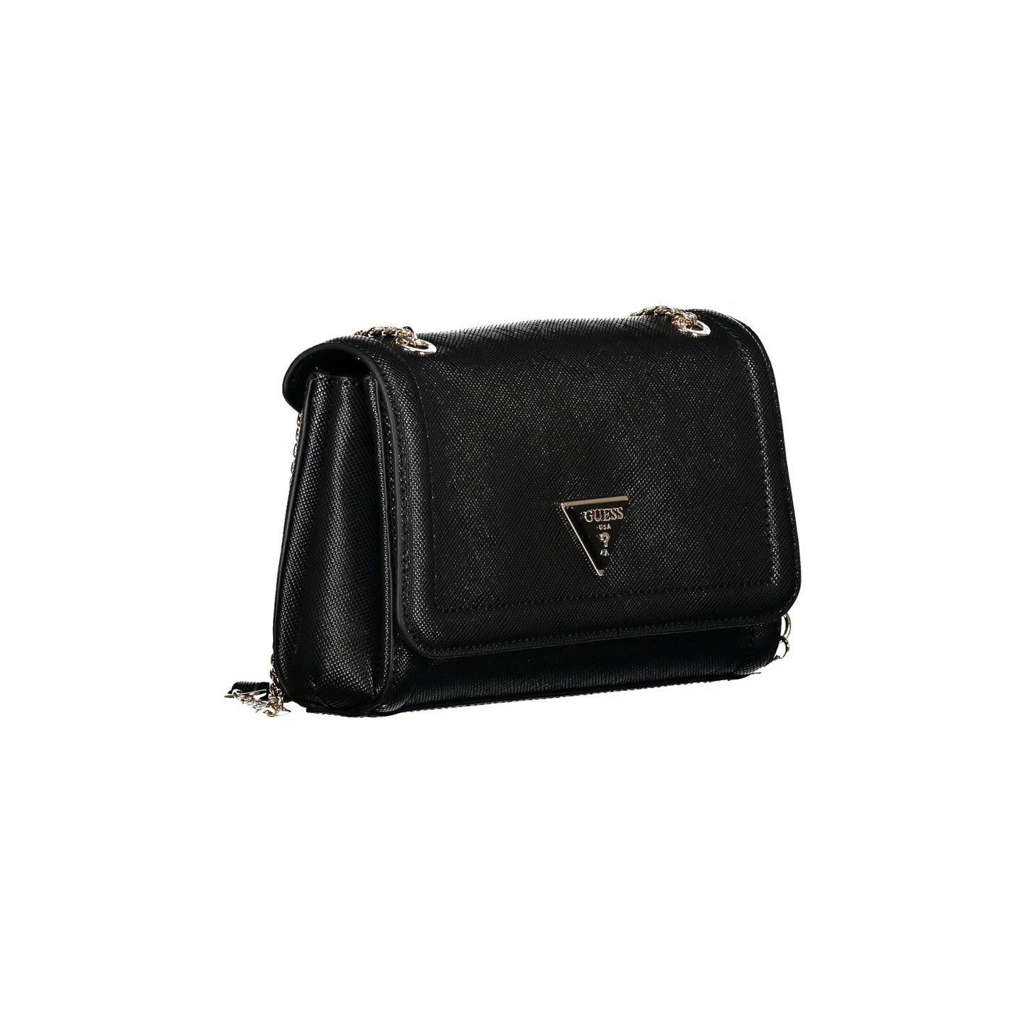 GUESS JEANS Borsa Donna a Spalla Noelle Nera con Catena Borse nero - vista 3