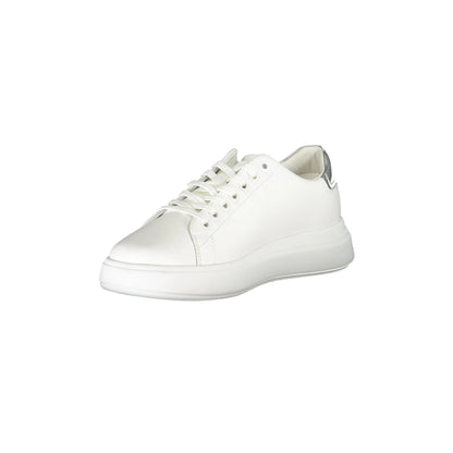 CALVIN KLEIN Scarpe Sneakers Donna Bianche con Dettagli a Contrasto bianco - vista 3
