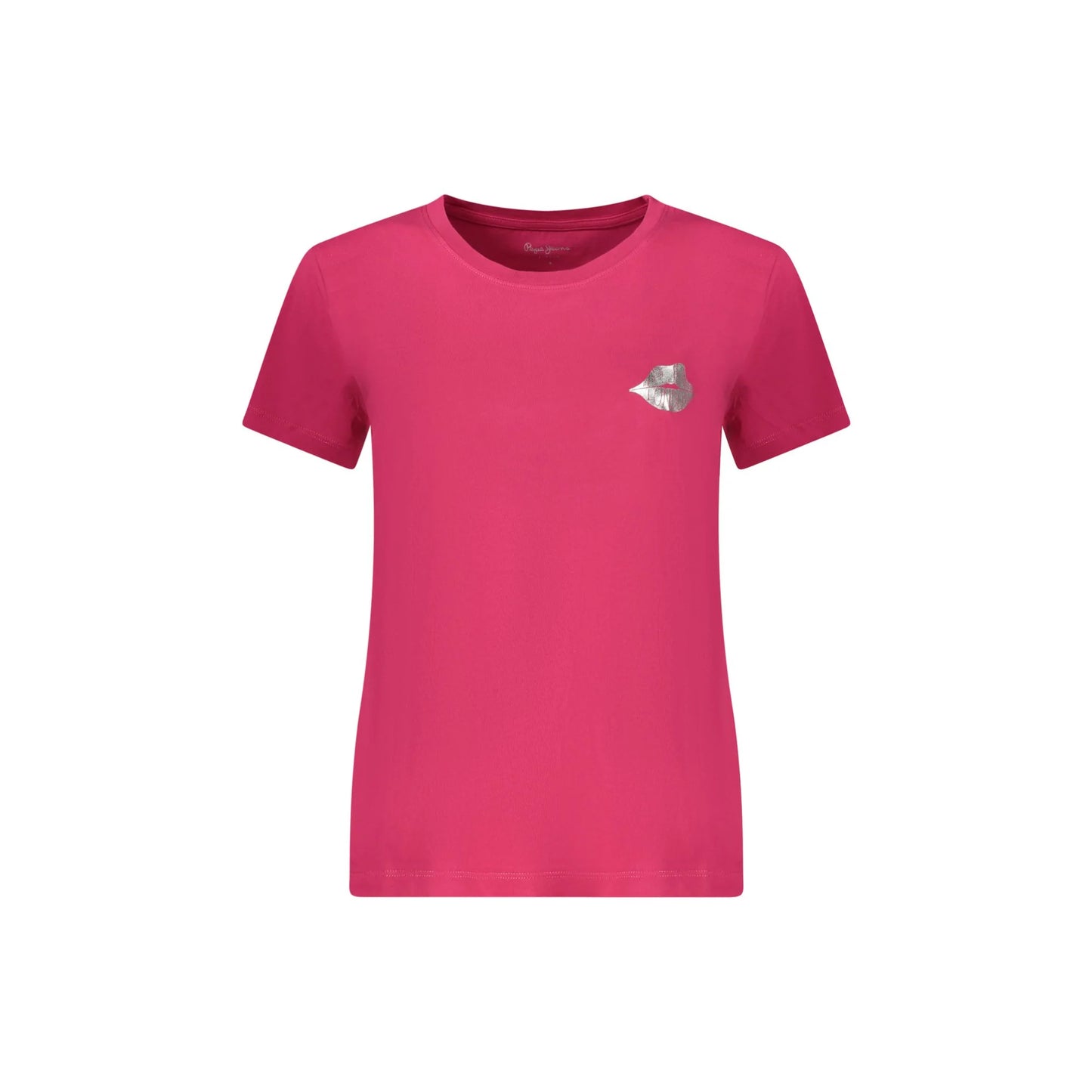Pepe Jeans T-Shirt Maniche Corte Donna Rossa Stampa Logo Rosso - foto prodotto