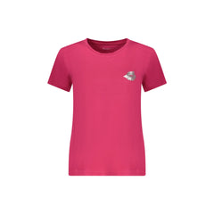 Pepe Jeans T-Shirt Maniche Corte Donna Rossa Stampa Logo