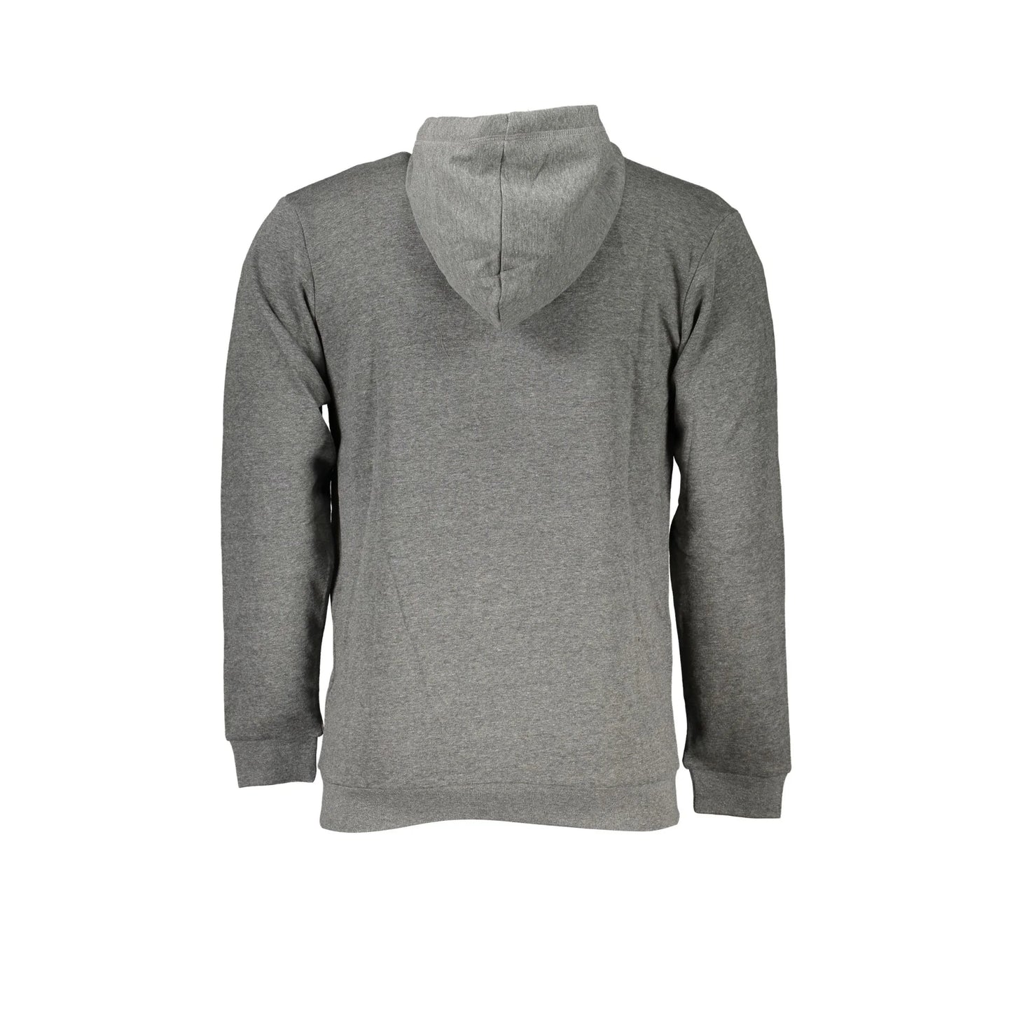 Sergio Tacchini Felpa Uomo Grigia Zip Cappuccio Felpata Logo Felpe grigio - vista 2