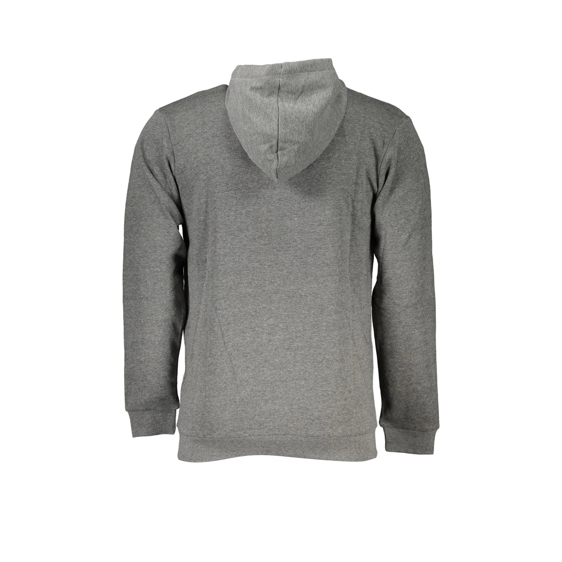 Sergio Tacchini Felpa Uomo Grigia Zip Cappuccio Felpata Logo Felpe grigio - vista 2