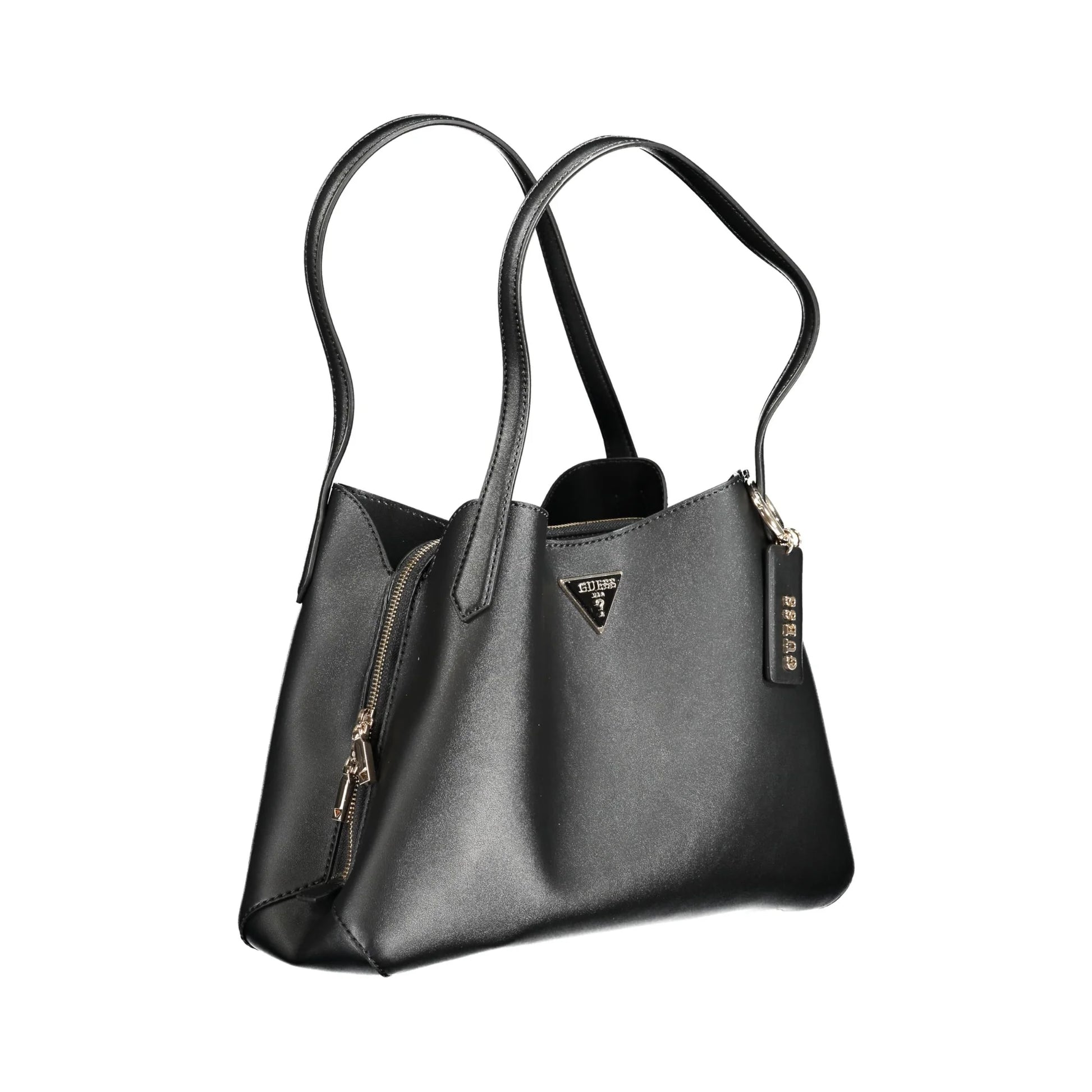 GUESS JEANS Borsa Donna Sora Nera a Spalla con Tre Scomparti e Dettagli Eleganti Borse nero - vista 3