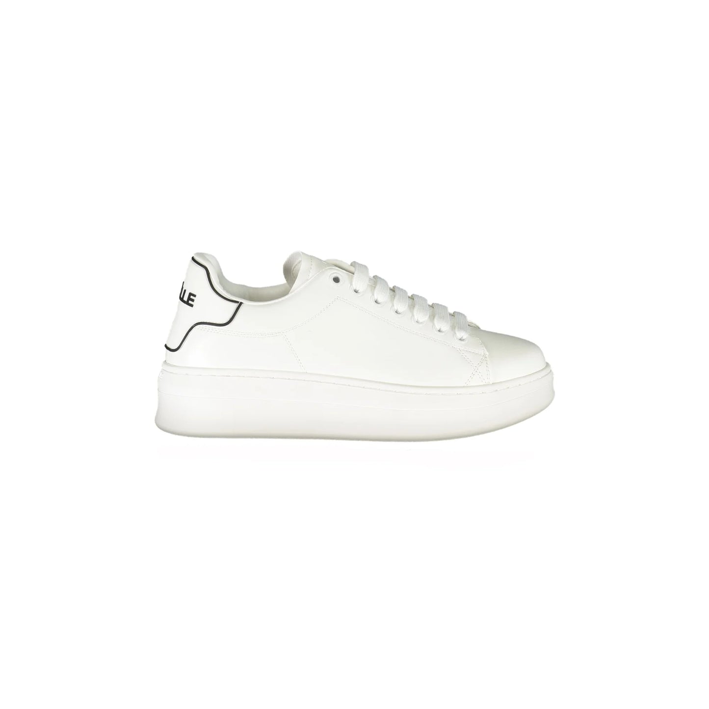 GAELLE PARIS Scarpe Sneakers Donna Bianche con Dettagli a Contrasto Bianco - foto prodotto