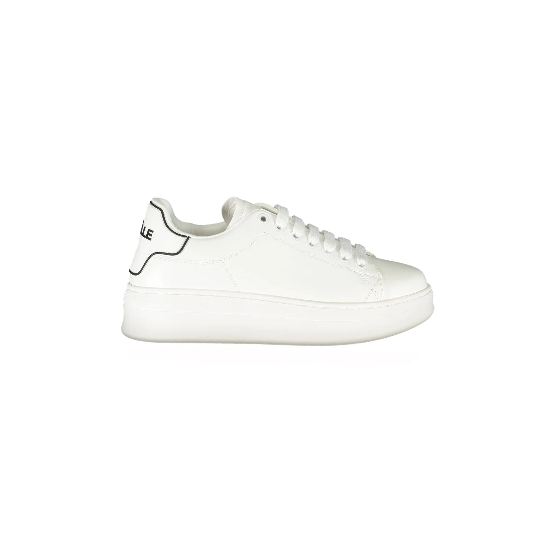 GAELLE PARIS Scarpe Sneakers Donna Bianche con Dettagli a Contrasto Bianco - foto prodotto