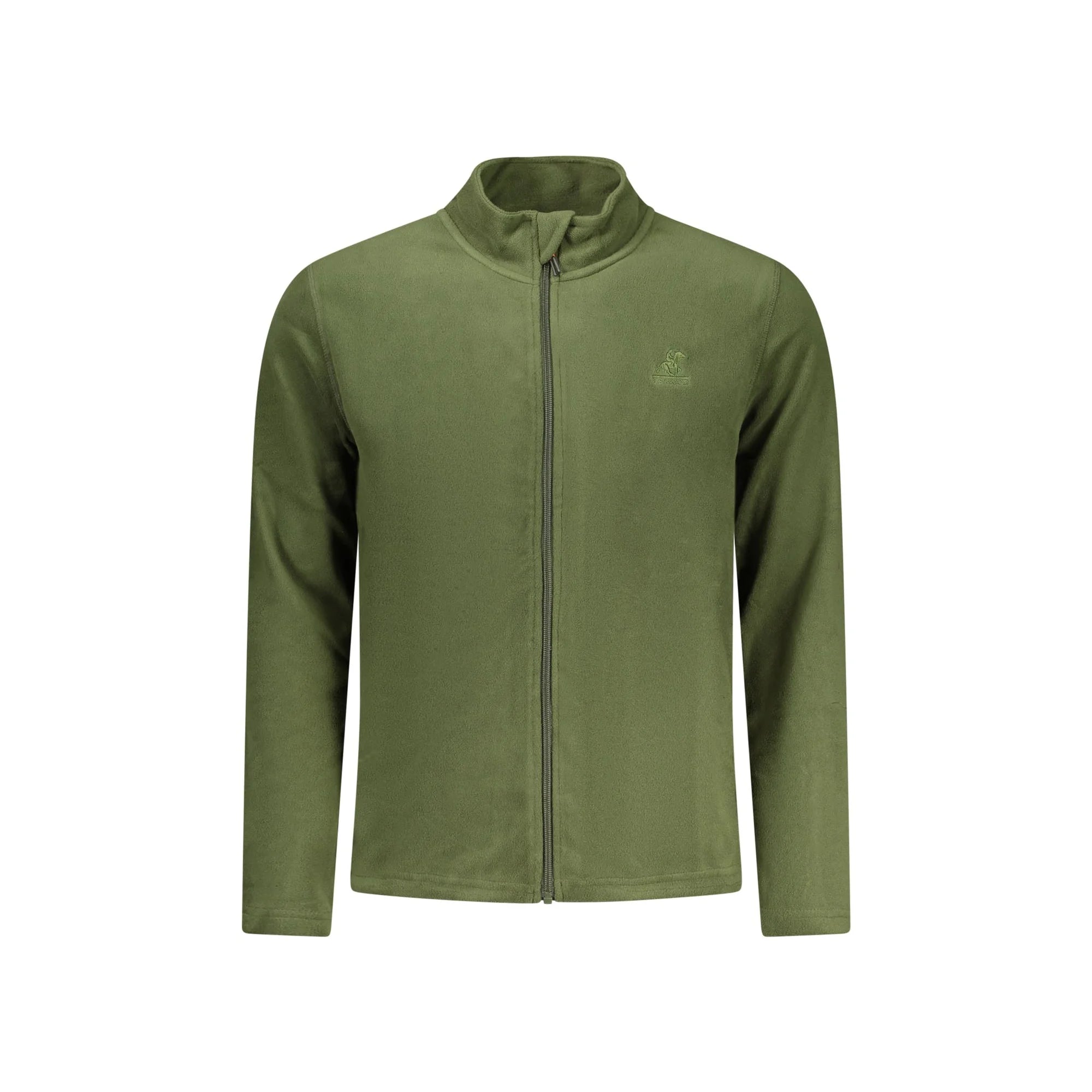 U.S. GRAND FELPA CON ZIP UOMO VERDE