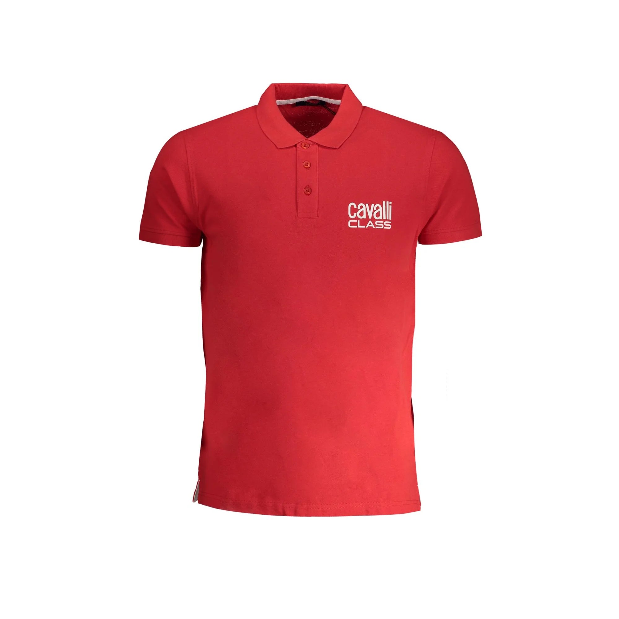 Cavalli Class Polo Maniche Corte Uomo Rossa Stampa Logo Rosso - foto prodotto