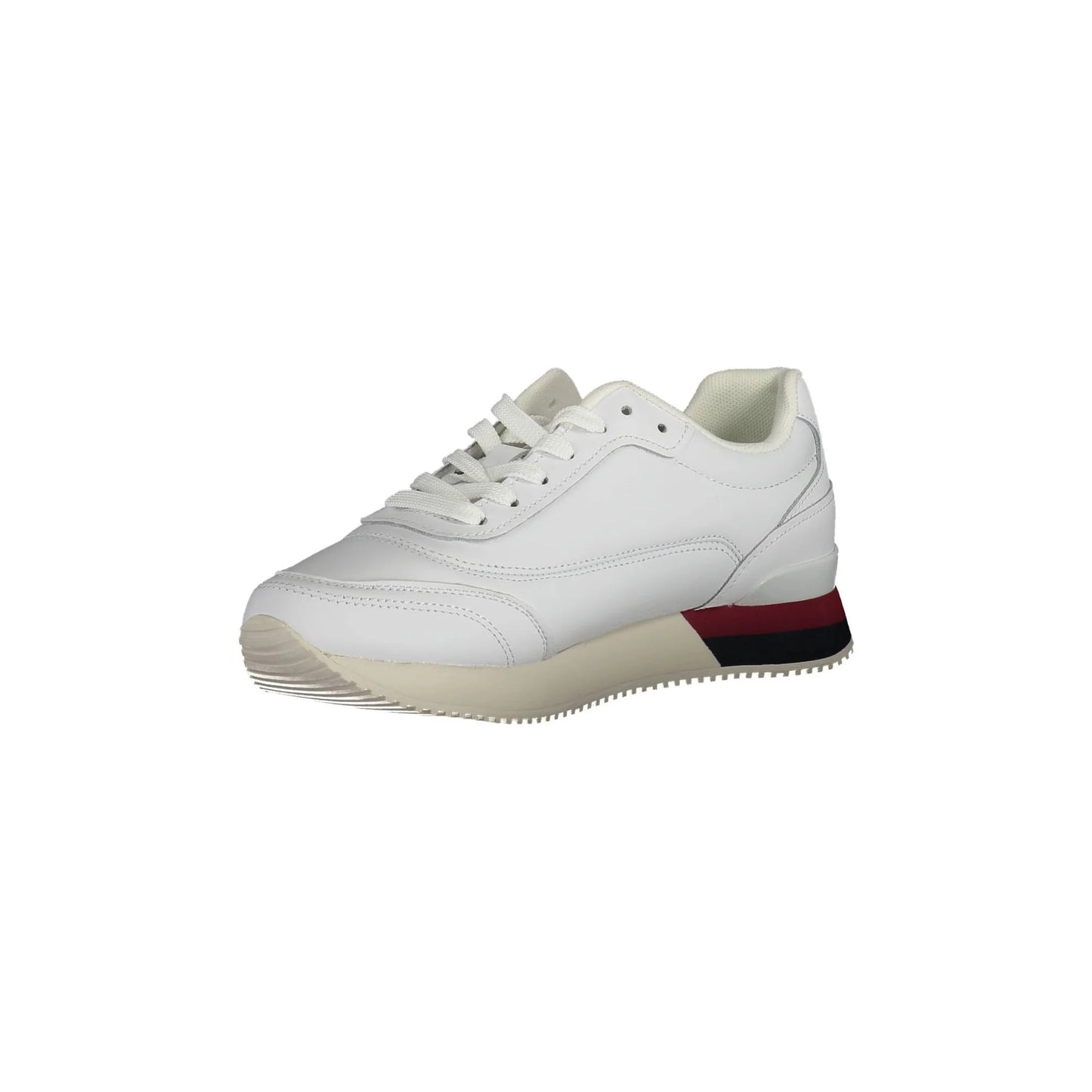 TOMMY HILFIGER Scarpe Sneakers Donna Bianche con Lacci e Logo bianco - vista 3