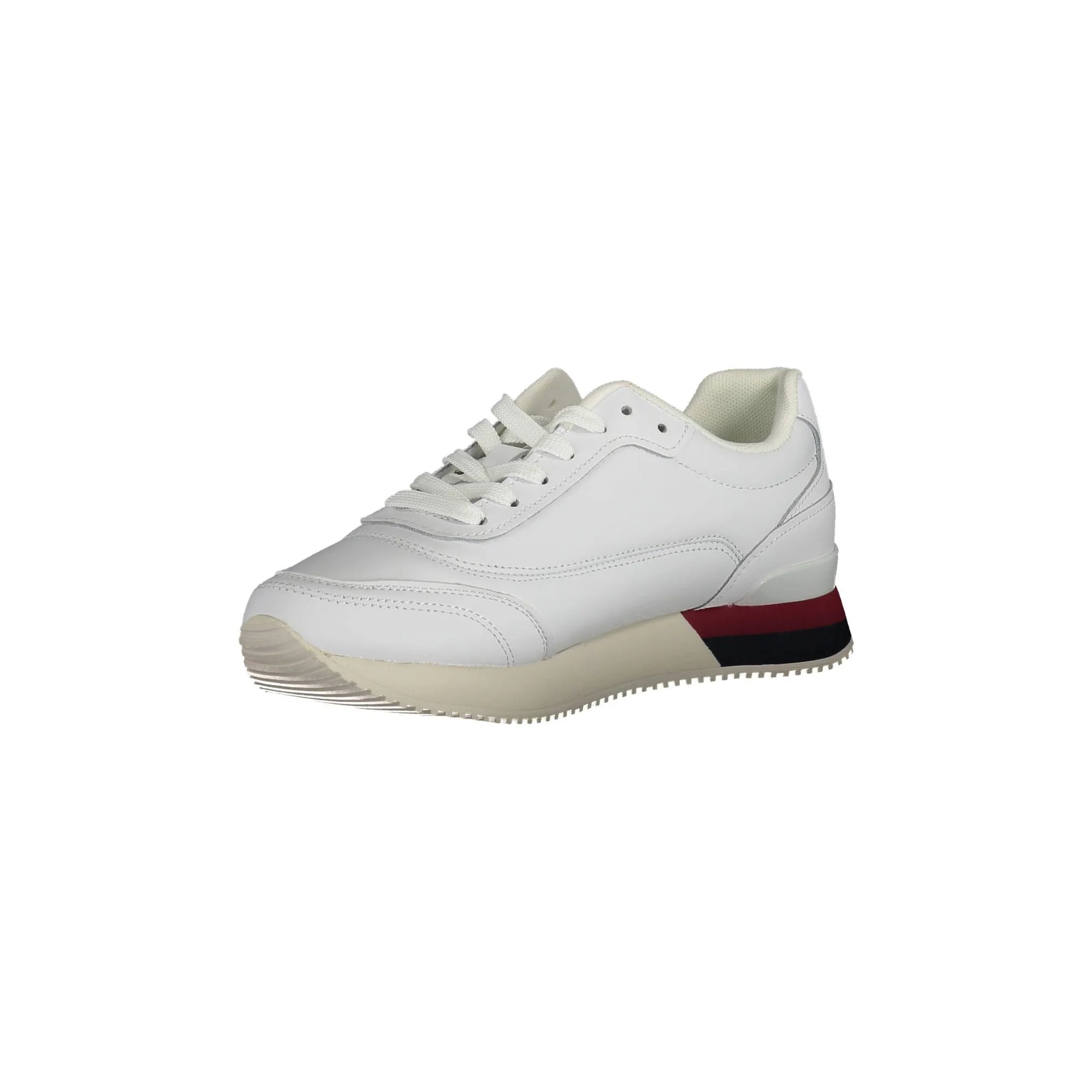 TOMMY HILFIGER Scarpe Sneakers Donna Bianche con Lacci e Logo bianco - vista 3