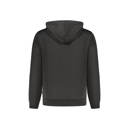 Fila Felpa Uomo Nera Cappuccio Garzata Regular Fit Logo Felpe nero - vista 2