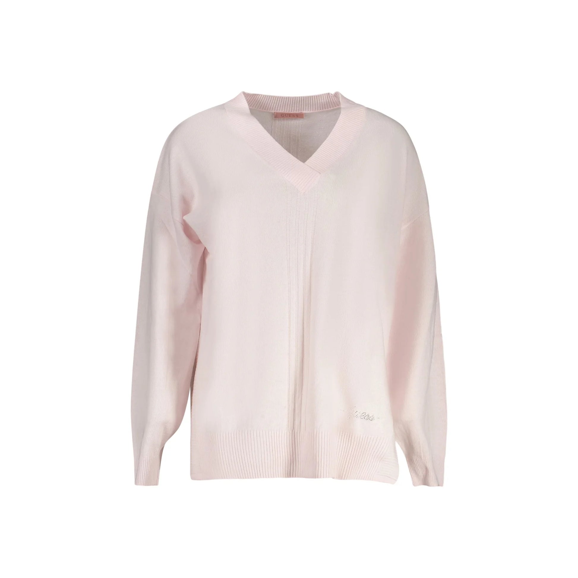 Guess Jeans Maglia Donna Rosa Logo Maglie - foto prodotto