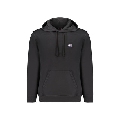 Tommy Hilfiger Felpa Uomo Nera Cappuccio Felpata Tascone Logo Felpe Nero - foto prodotto