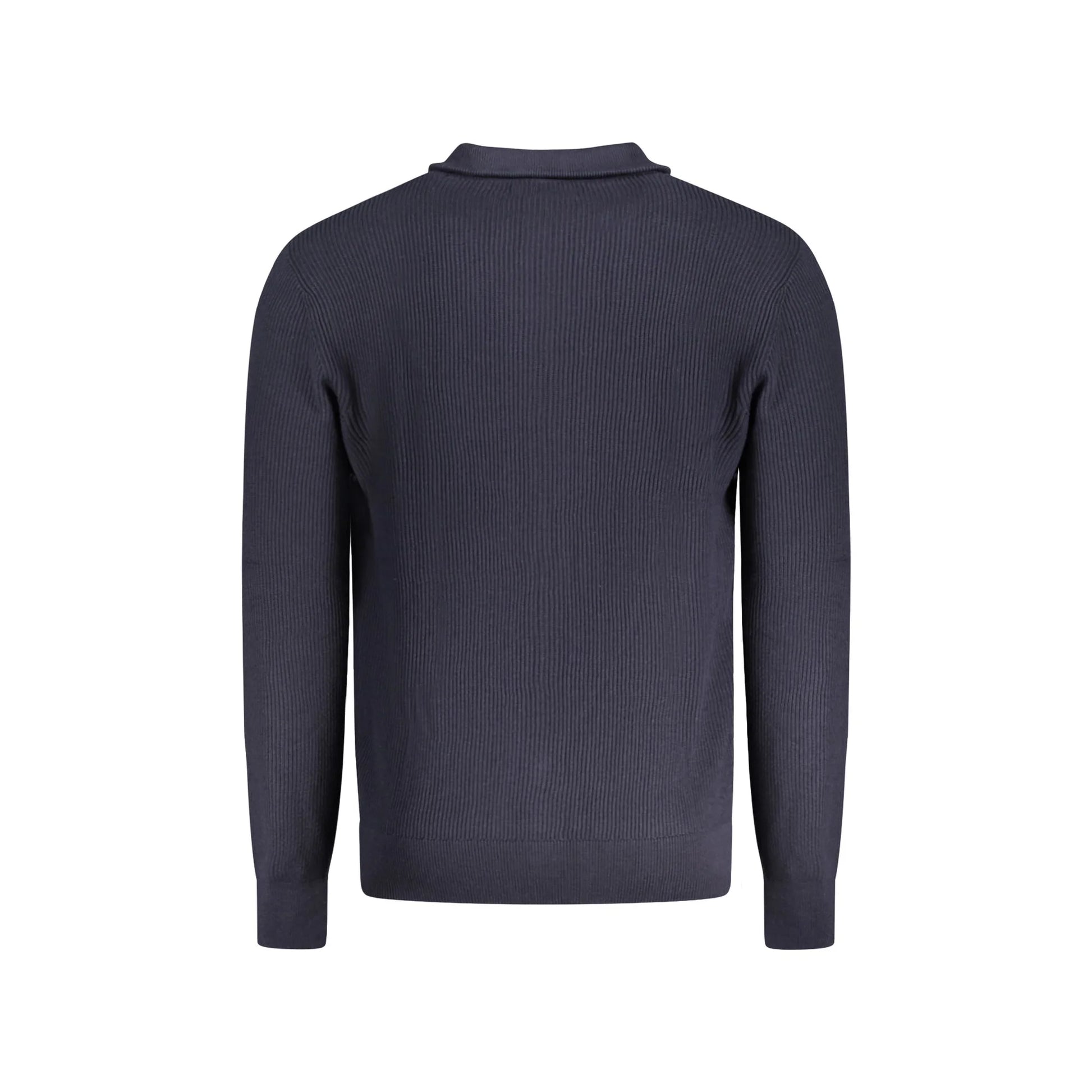 Guess Jeans Maglia Cardigan Uomo Blu Zip Logo Maglie - vista 2