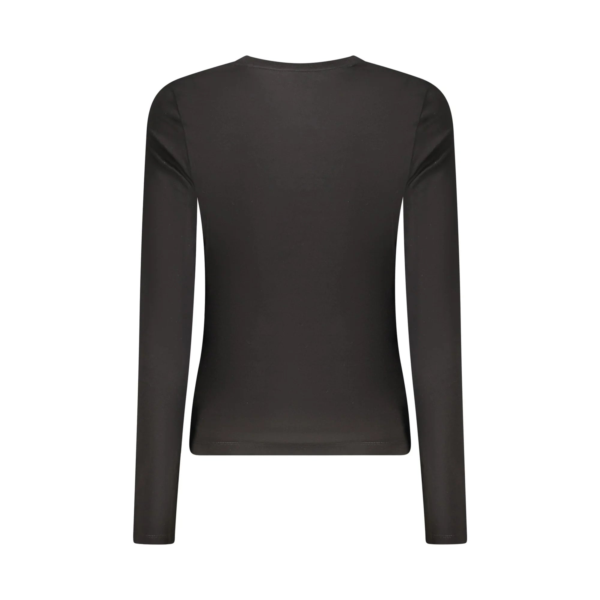 GUESS JEANS T-SHIRT MANICHE LUNGHE DONNA NERO
