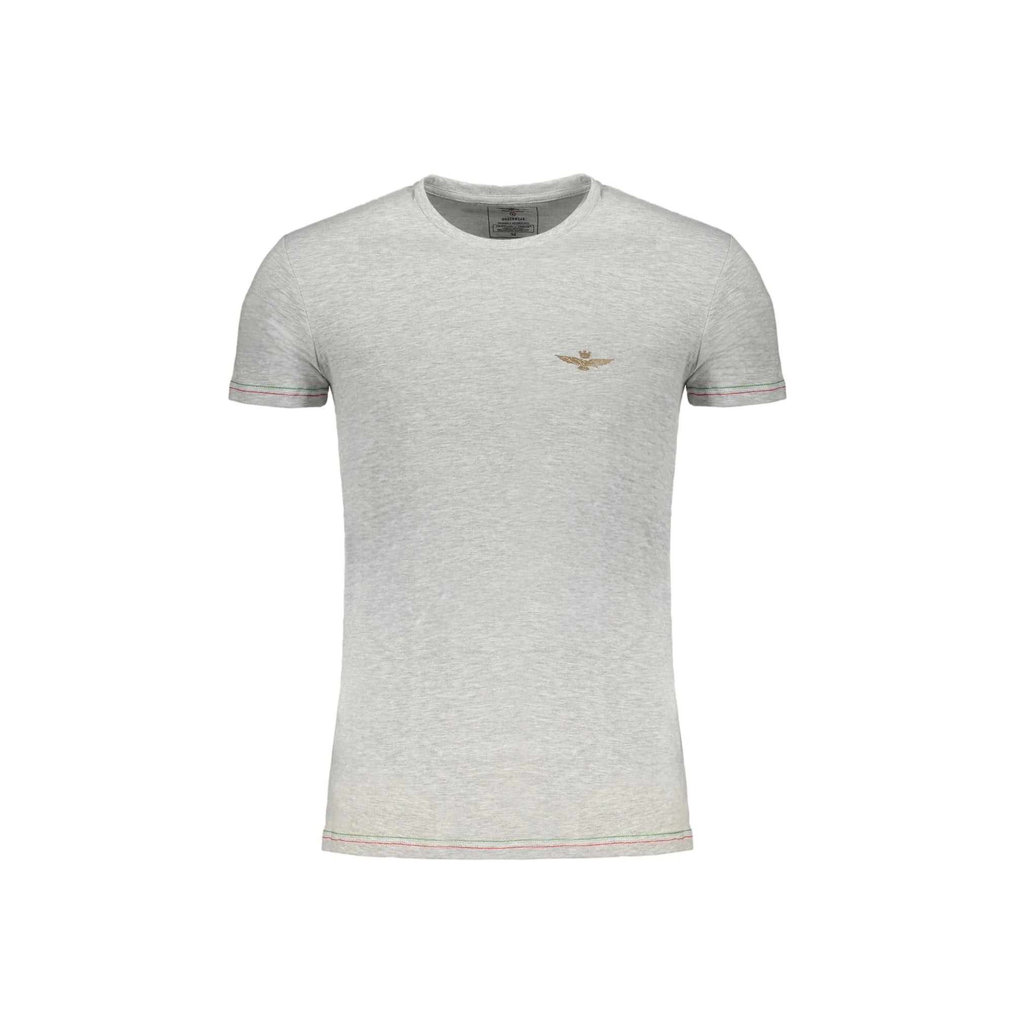 AERONAUTICA MILITARE T-SHIRT MANICHE CORTE UOMO GRIGIO