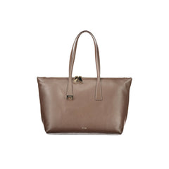 Furla Borsa a Spalla Pelle Donna Marrone Logo