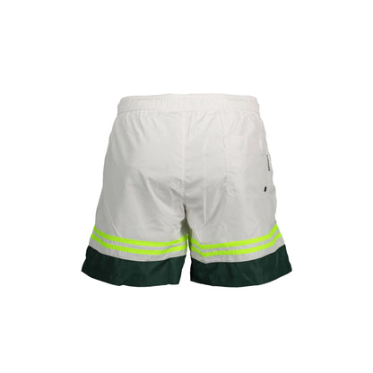 Karl Lagerfeld Beachwear Costume Mare Uomo Bianco Stampa - vista 2
