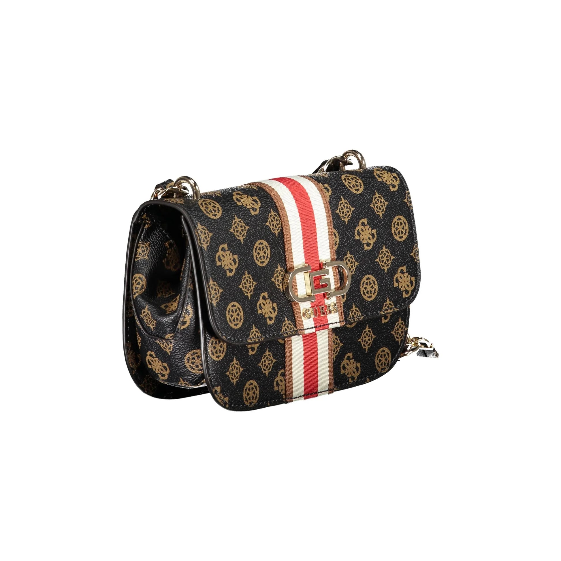 GUESS JEANS Borsa Donna a Tracolla Marrone Nelka con Catena Borse - vista 3
