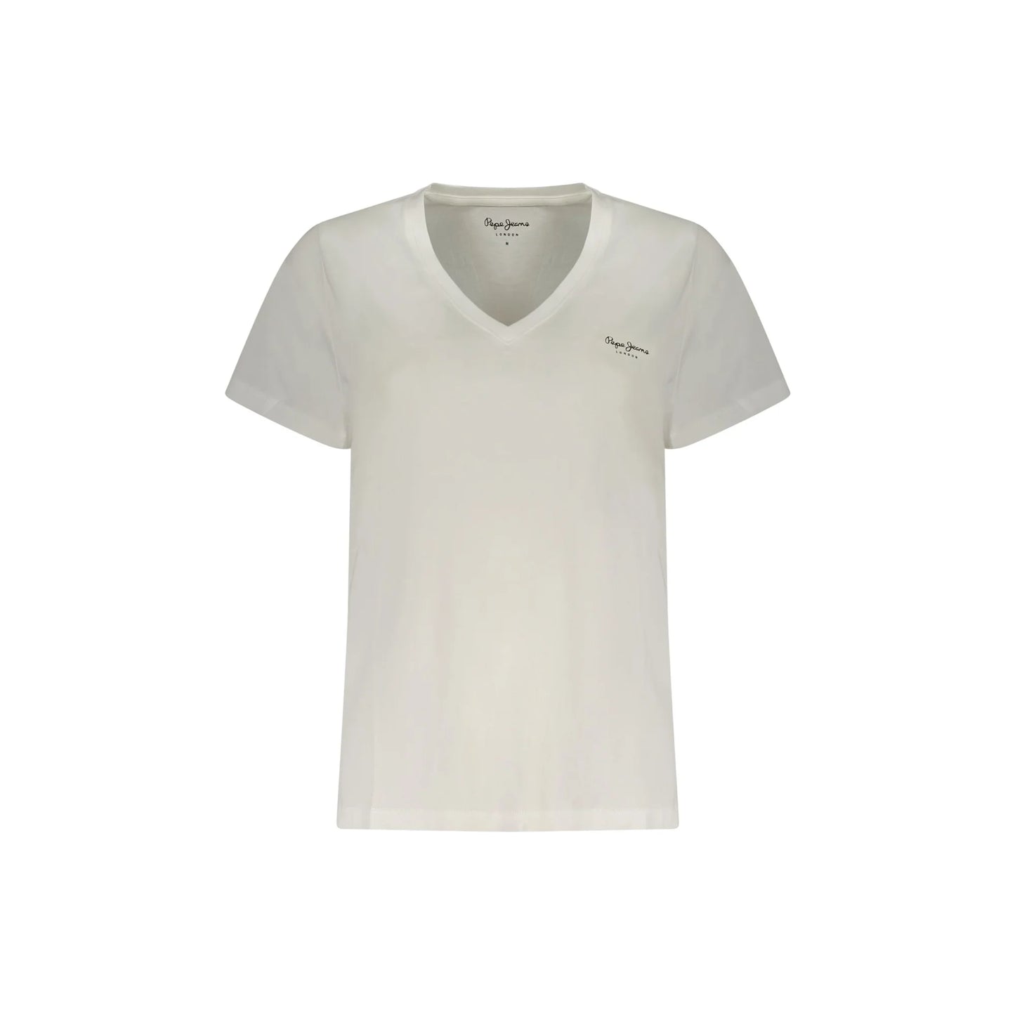 PEPE JEANS T-SHIRT MANICHE CORTE DONNA BIANCO