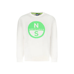 North Sails Felpa Maniche Lunghe Bambino Bianca Stampa Logo