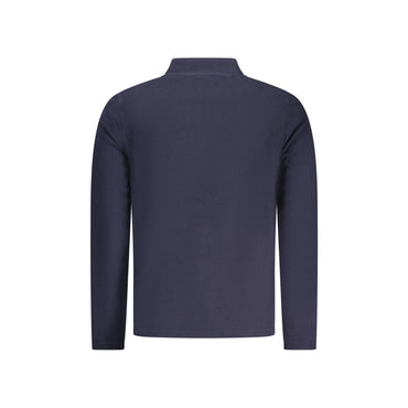 U.S. Grand Felpa Uomo Blu con Mezza Zip Pile Ricamo Logo Felpe - vista 2