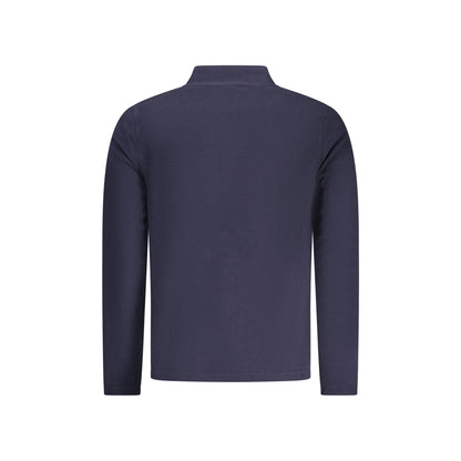 U.S. Grand Felpa Uomo Blu con Mezza Zip Pile Ricamo Logo Felpe - vista 2