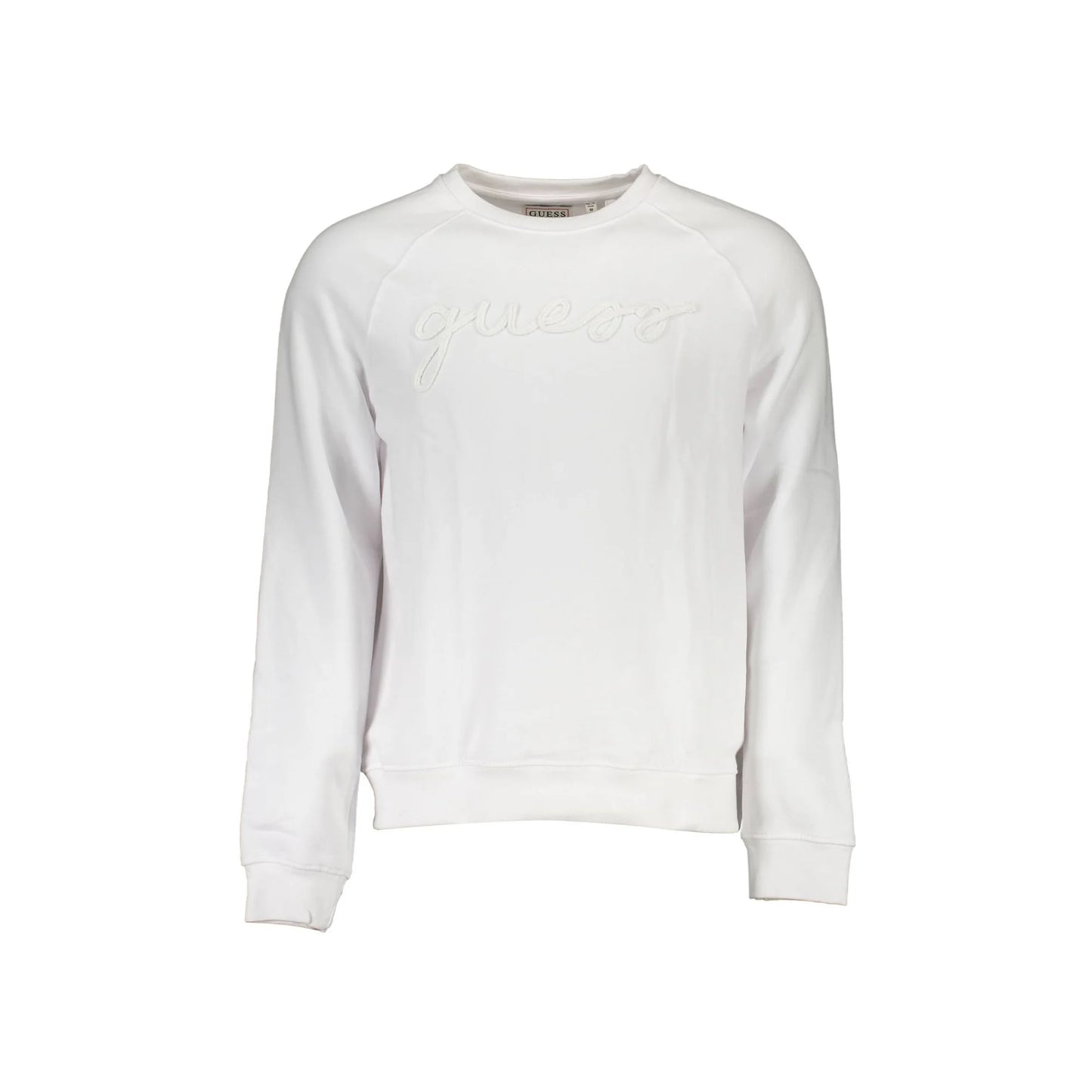 Guess Jeans Felpa Maniche Lunghe Uomo Bianca Ricamo Felpe Bianco - foto prodotto