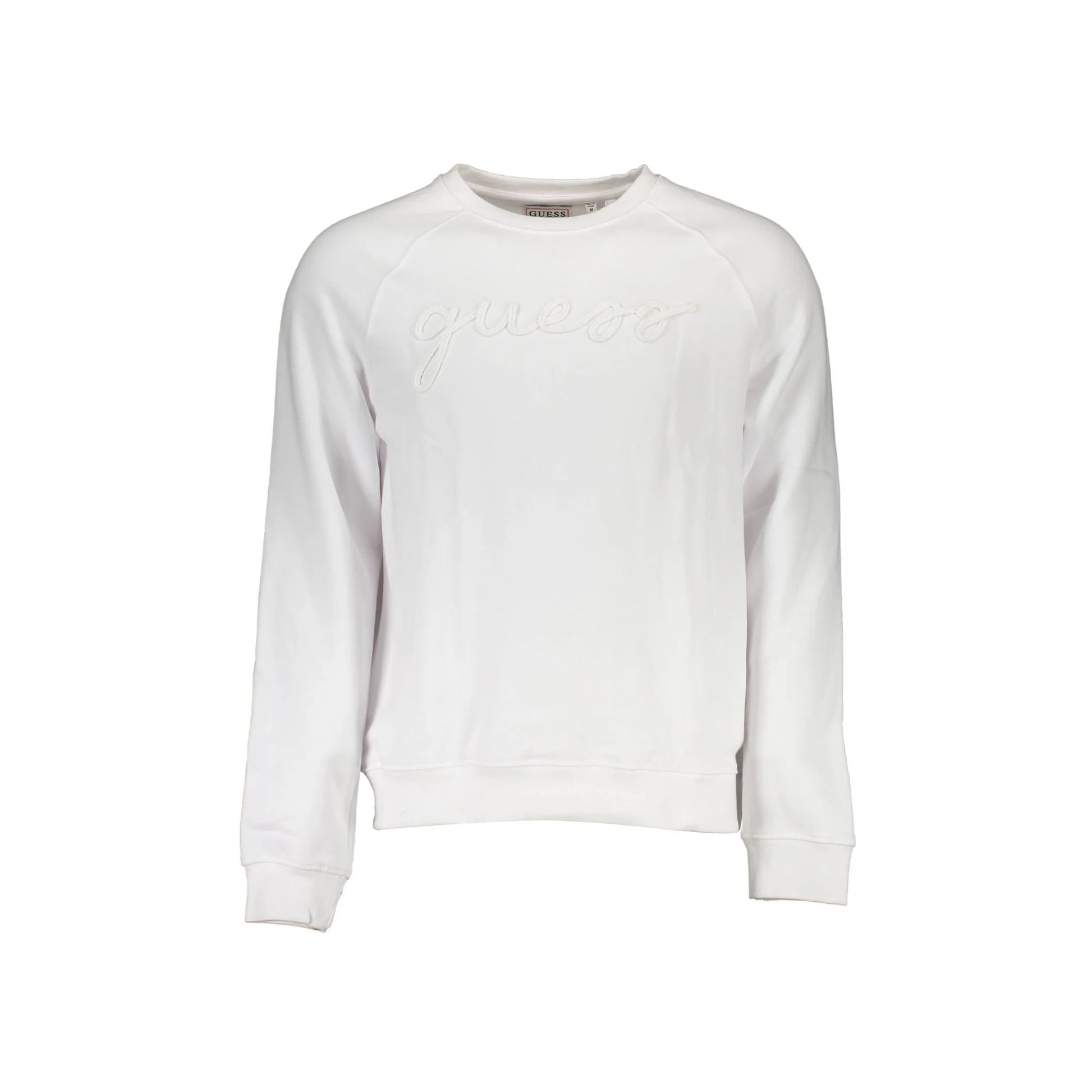 Guess Jeans Felpa Maniche Lunghe Uomo Bianca Ricamo Felpe Bianco - foto prodotto