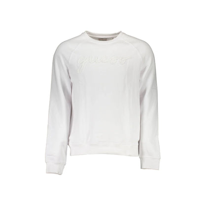 Guess Jeans Felpa Maniche Lunghe Uomo Bianca Ricamo Felpe Bianco - foto prodotto