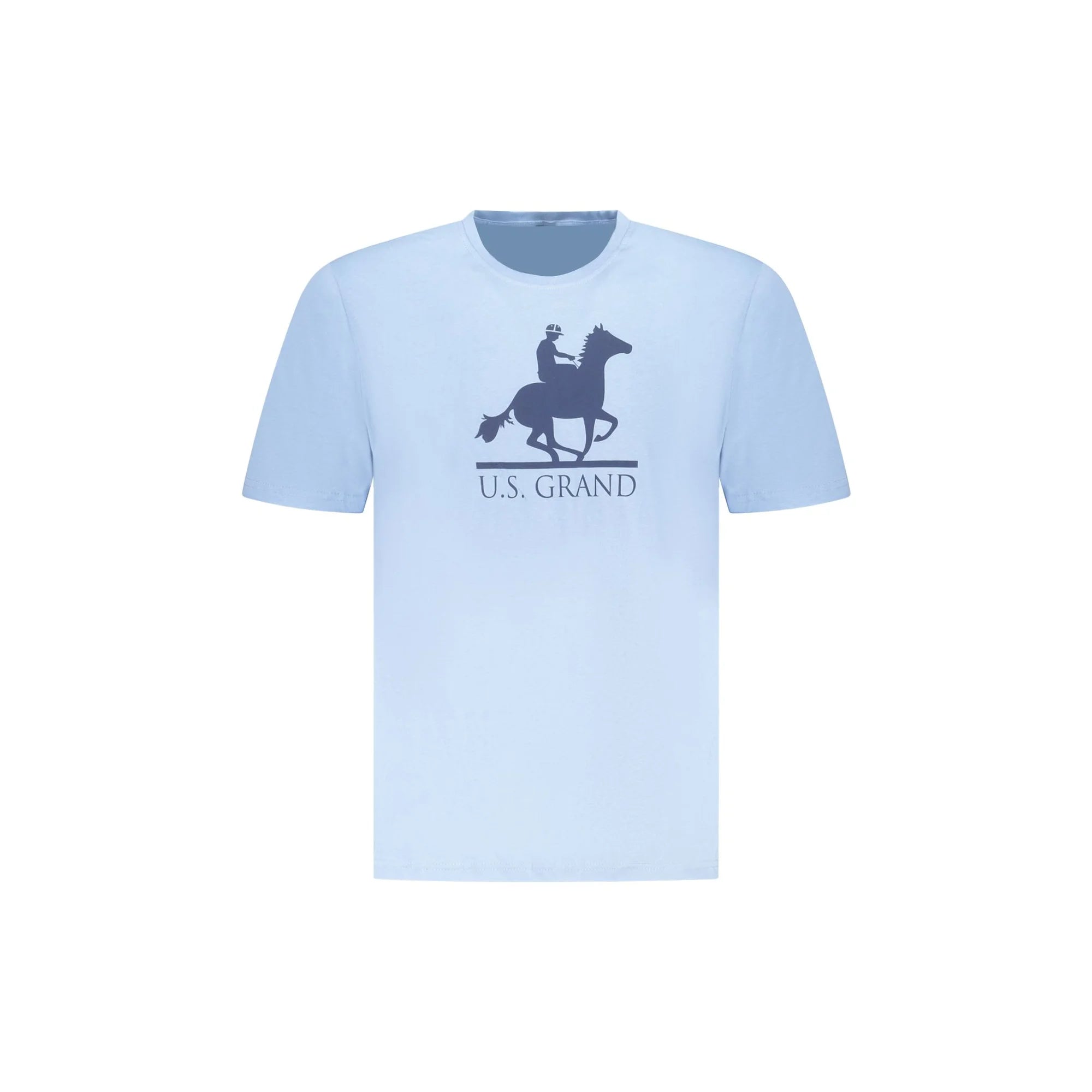 U.S. GRAND POLO T-SHIRT MANICHE CORTE UOMO AZZURRO