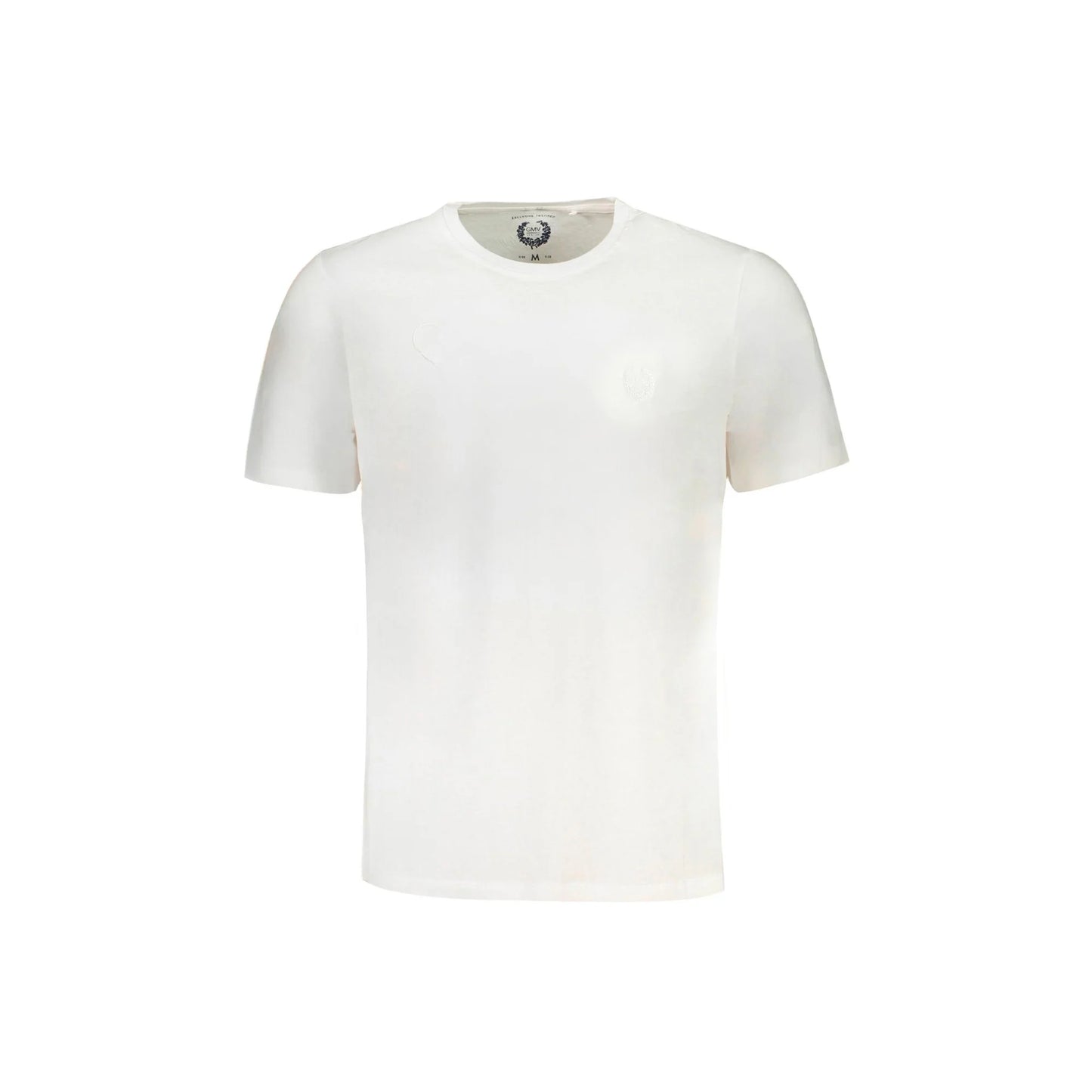Gian Marco Venturi T-Shirt Maniche Corte Uomo Bianca Ricamo Bianco - foto prodotto