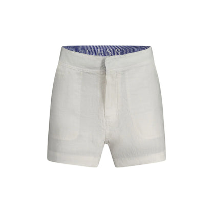 Guess Jeans Short Donna Bianco Logo Pantaloni - foto prodotto
