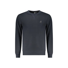 U.S. Grand Sweatshirt Heren Blauw Ronde Hals Fleece Logo
