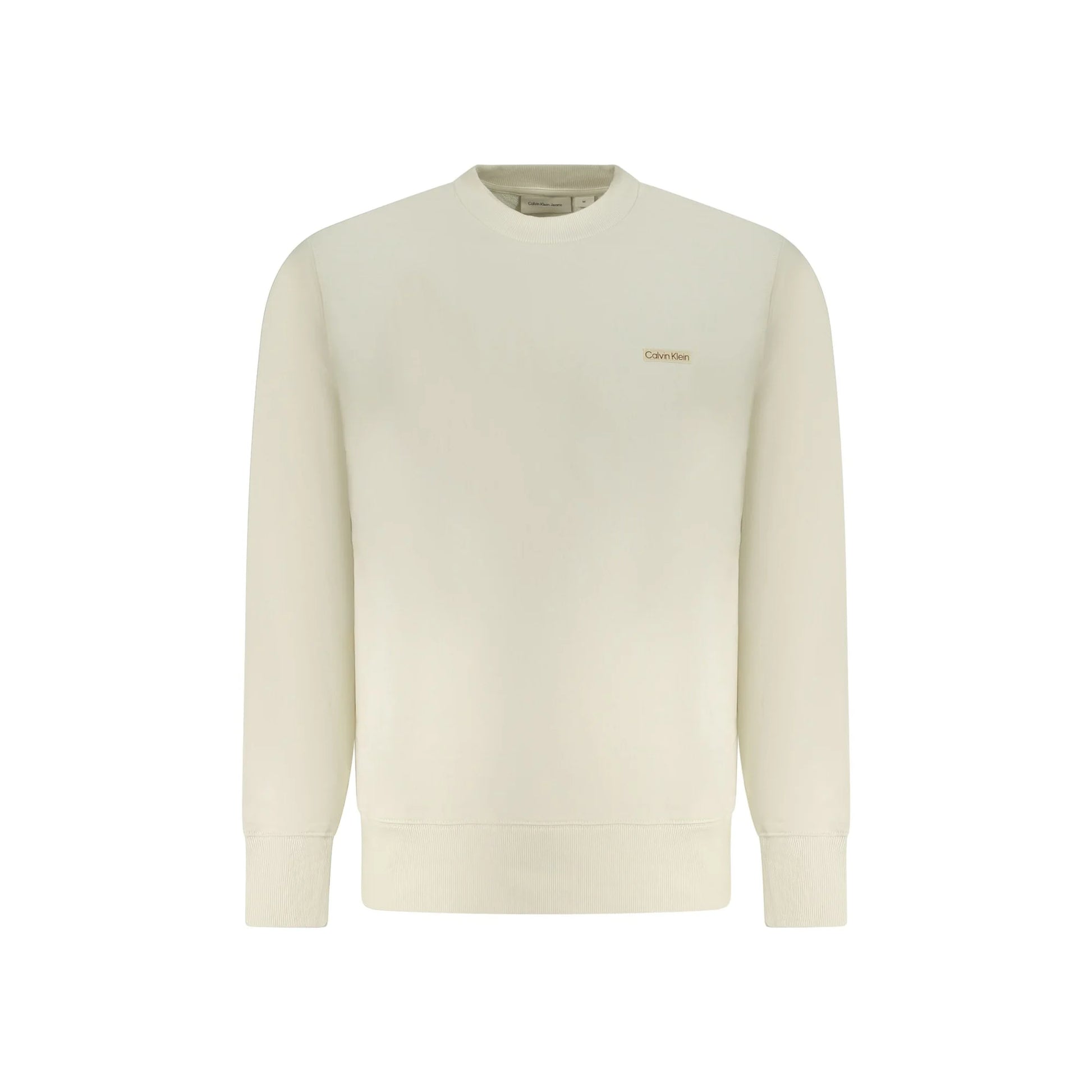 Calvin Klein Felpa Maniche Lunghe Uomo Beige Logo Felpe - foto prodotto